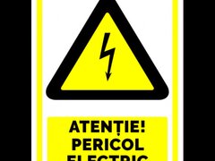 Indicator pentru avertizare atentie pericol electric