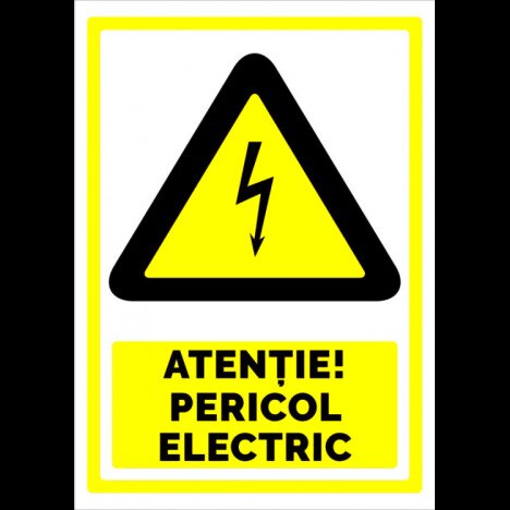 Indicator pentru avertizare atentie pericol electric